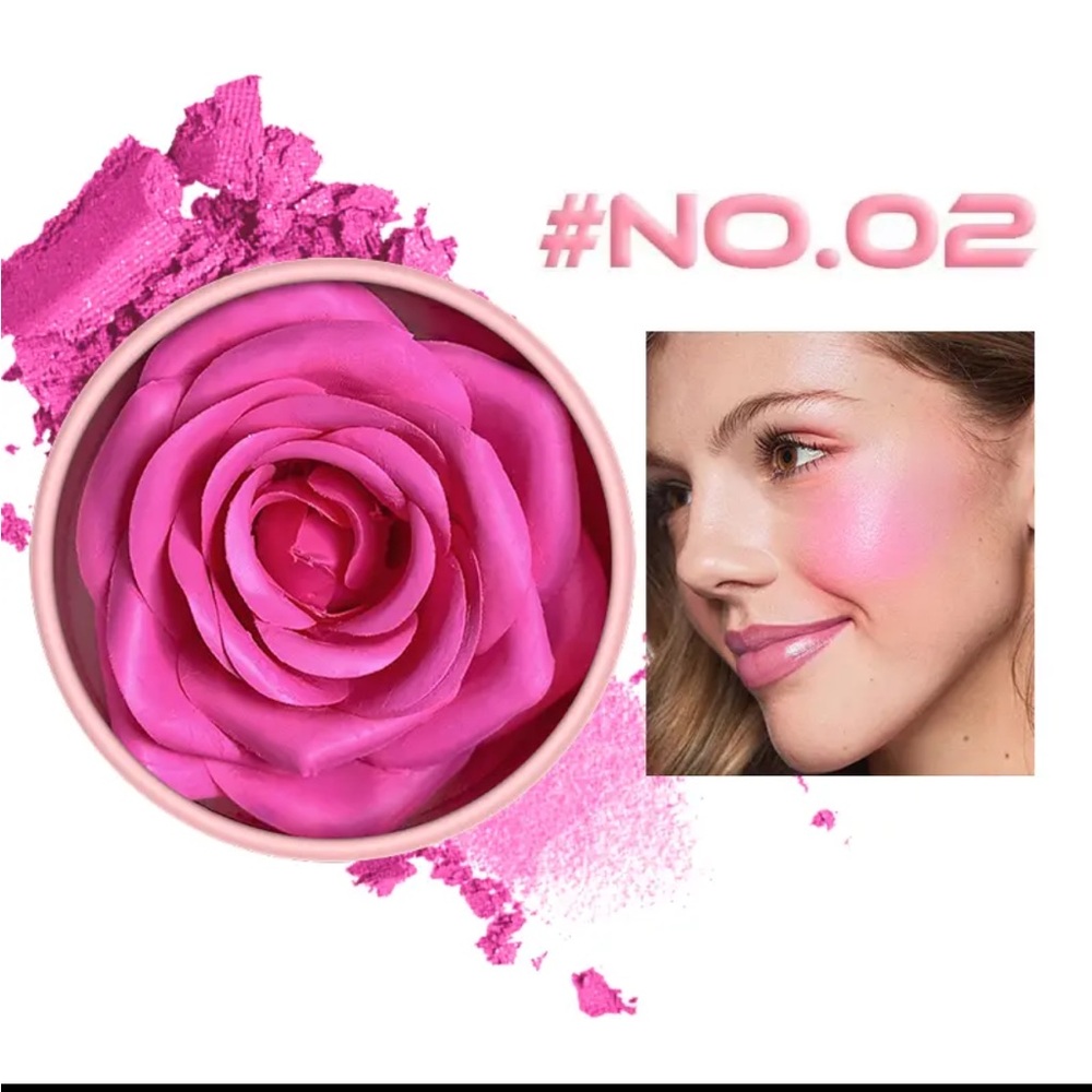 Veronni 3D rose petal Blush - Waterproof cream Blush